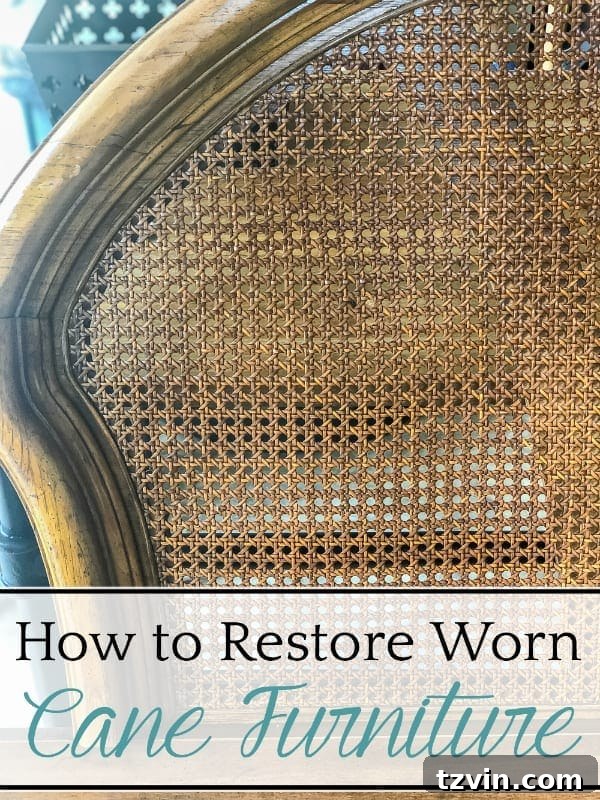 Reviving Your Worn Cane Furniture 8 How to restore worn cane furniture