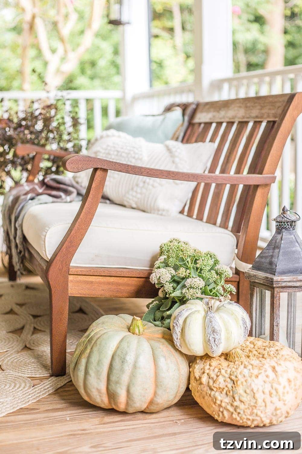 Smart Capsule Decor for Your Fall Back Porch 13 Faux White Pumpkin for Elegant and Reusable Fall Decor Accents