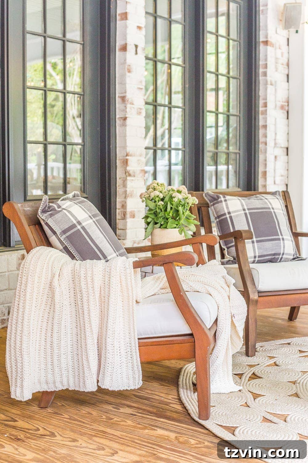 Smart Capsule Decor for Your Fall Back Porch 5 Reversible Gray Plaid and Buffalo Check Throw Pillows for Multi-Seasonal Decor
