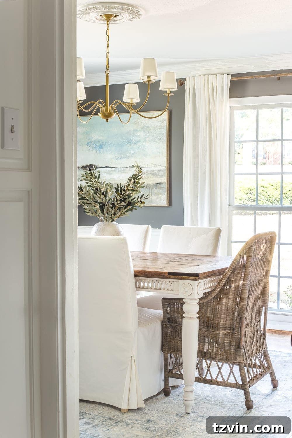 Uncover Incredible Open Box Deals Online 6 Dining room table with a beautiful rug underneath and stylish chairs