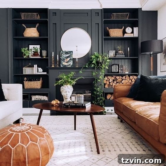 Black Paint Inspiration - Entryway