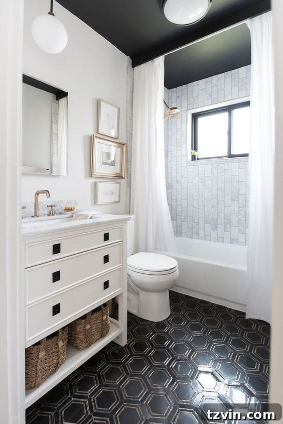 Black Paint Inspiration - Bathroom