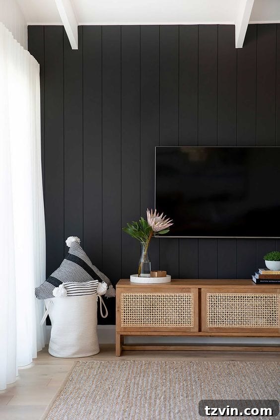 Black Paint Inspiration - Accent Wall
