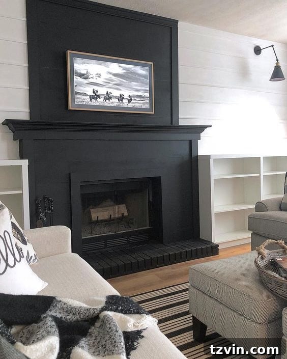 Black Paint Inspiration - Entryway
