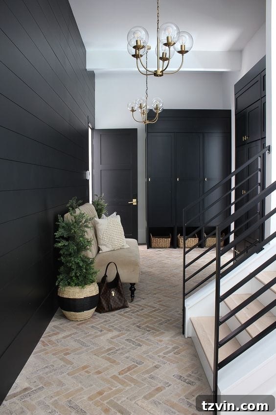 Black Paint Inspiration - Mudroom