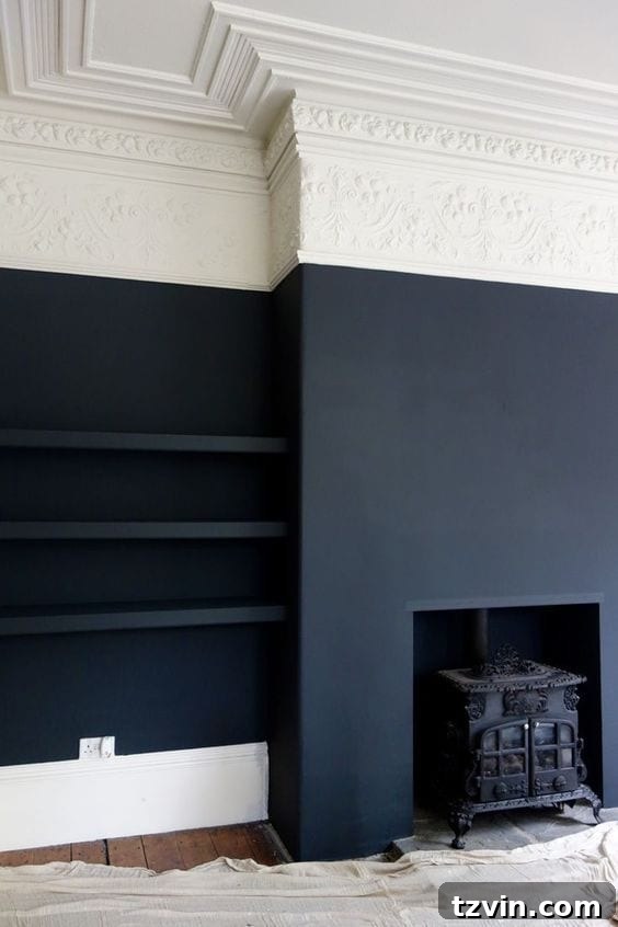 Black Paint Inspiration - Living Room