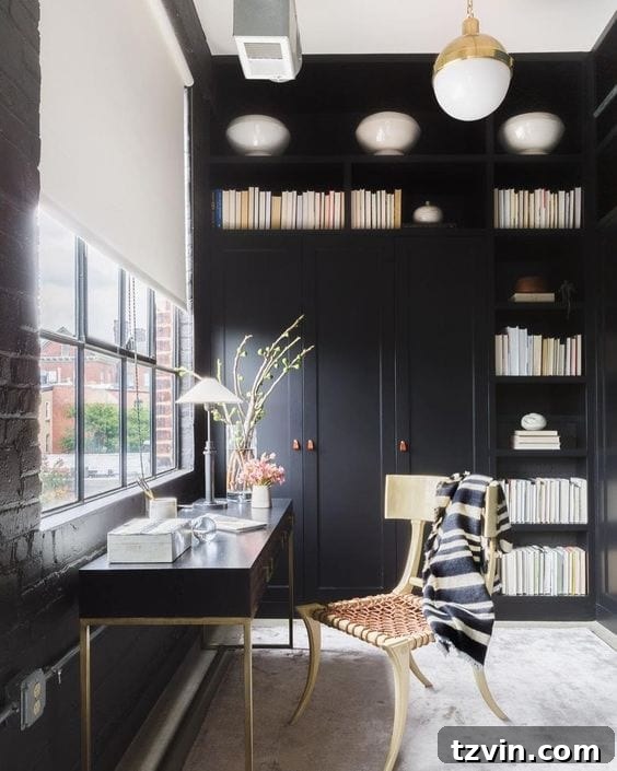 Black Paint Inspiration - Bedroom