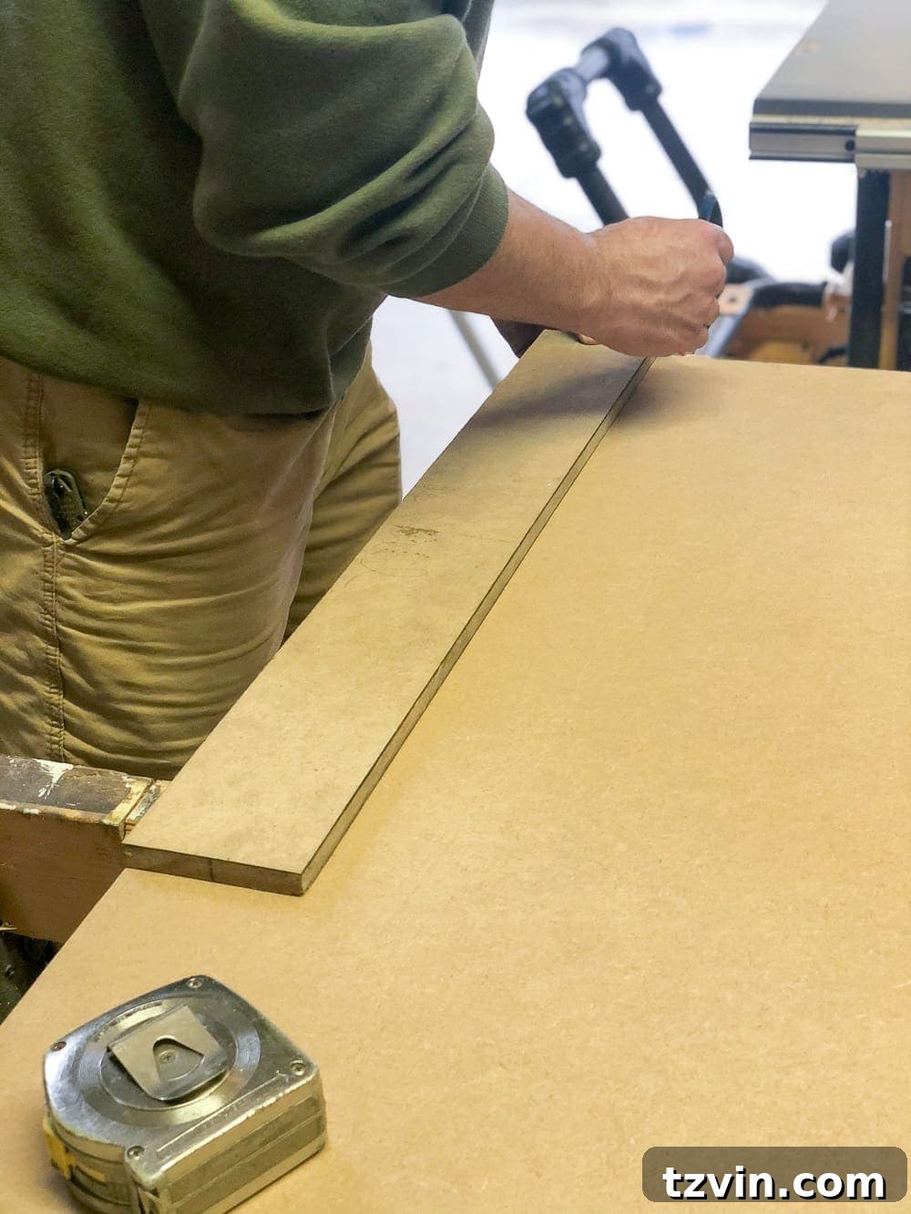 Installing a header board for the grid molding focal wall