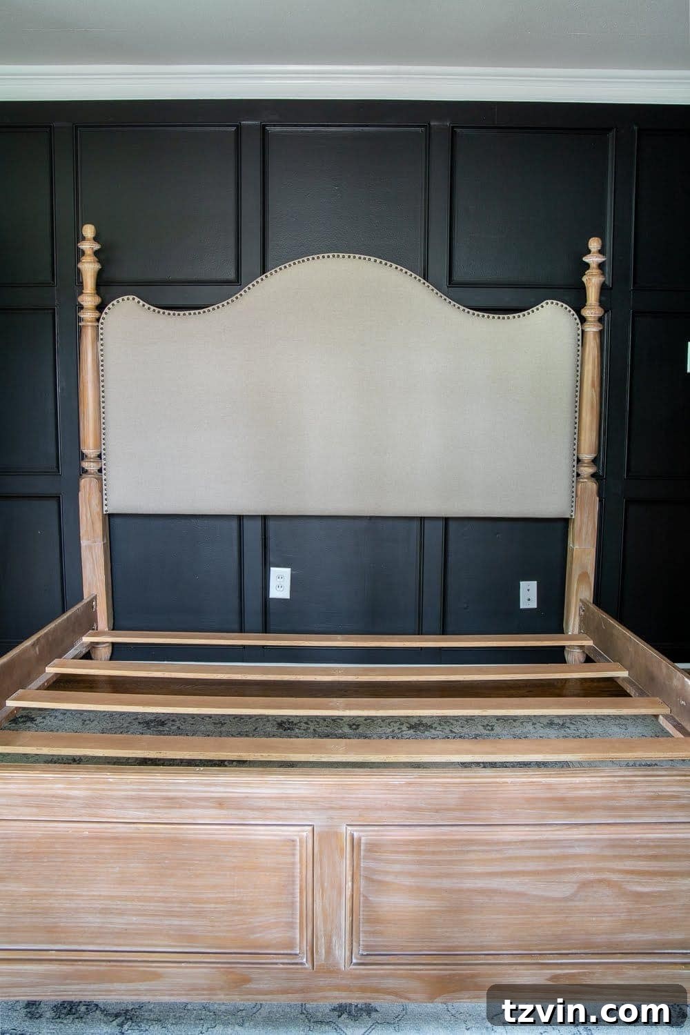 Master Bedroom Transformation: 5 Hard-Earned Painting Insights 12 The dark, moody master bedroom after painting, illustrating the dramatic impact of a well-executed paint job.