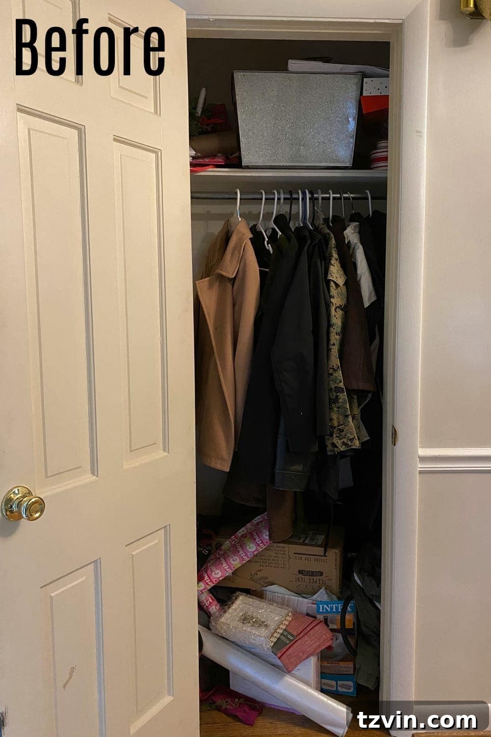 coat closet before