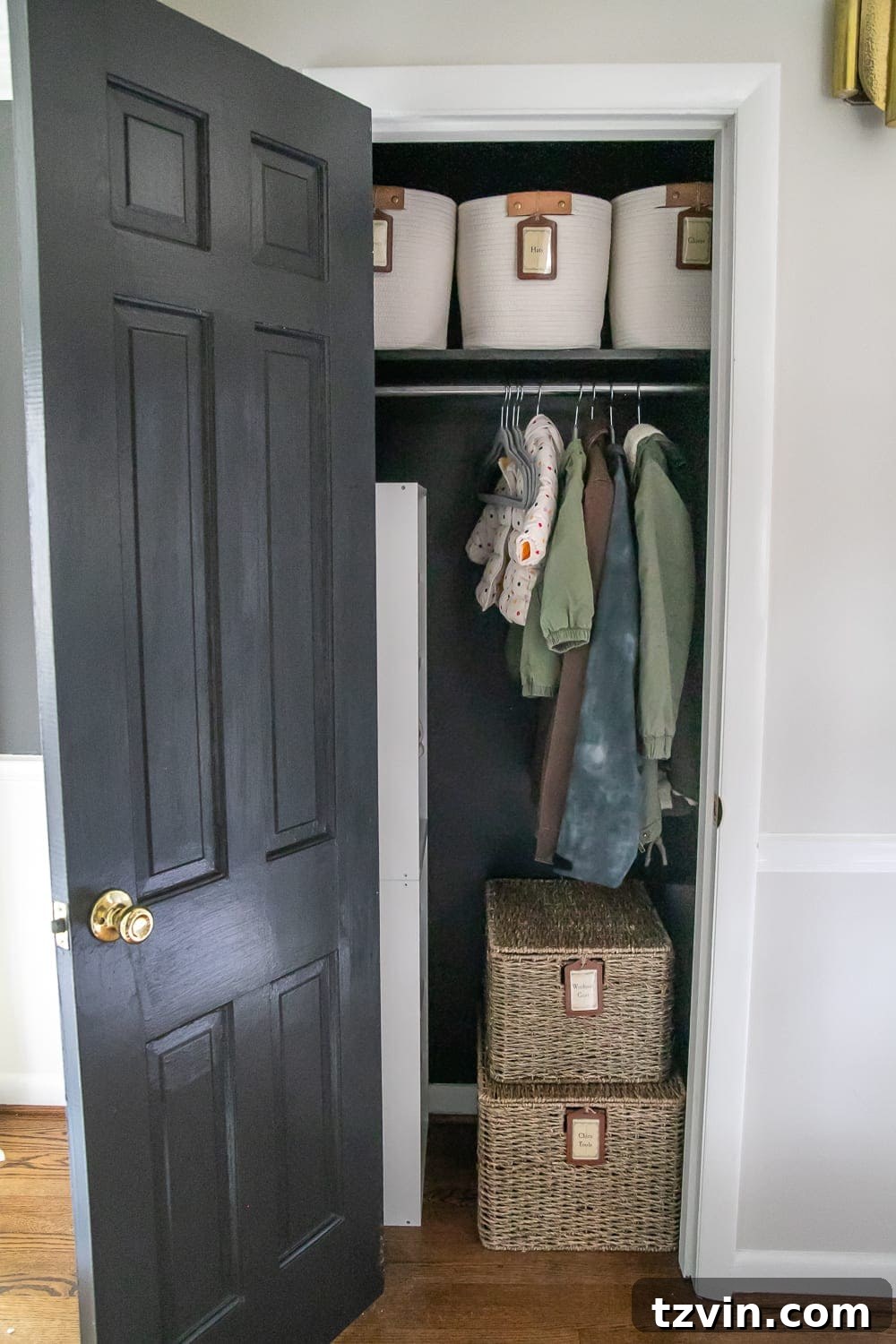 coat closet organization