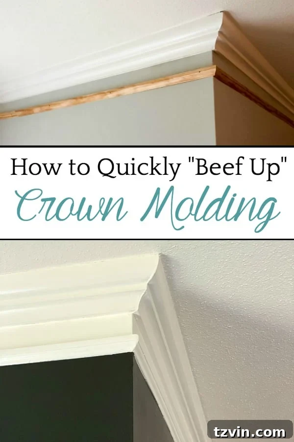 Boosting Crown Molding and Baseboard Presence 5 Pin This - Beef Up Your Crown Molding