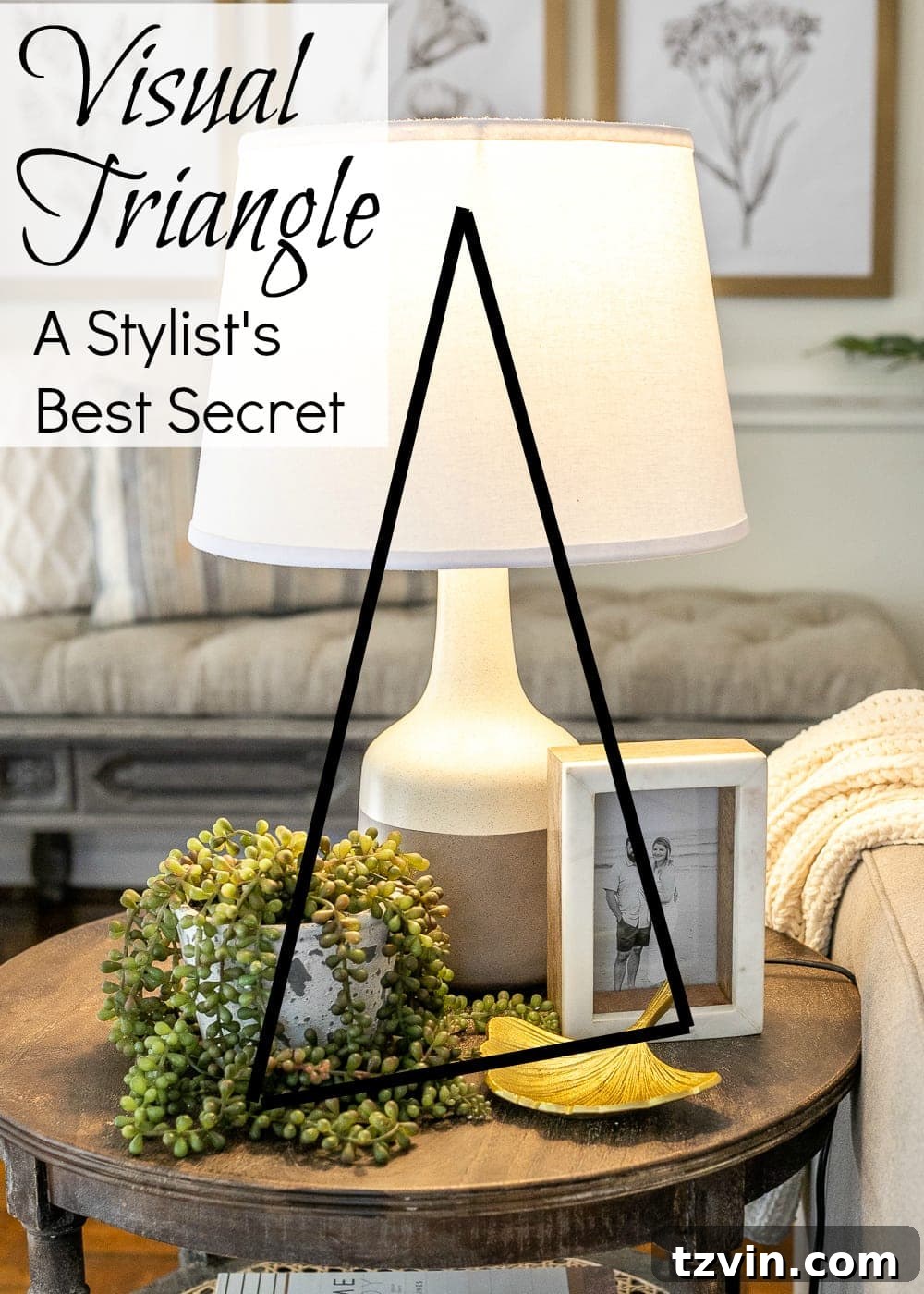 Simple Styling: End Table Inspiration 6 the visual triangle and how to style end tables