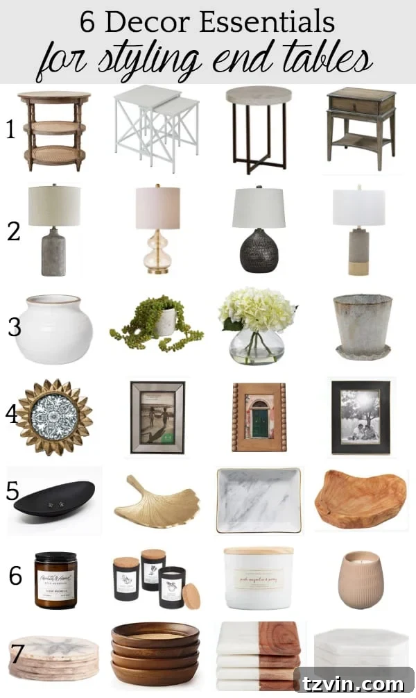 Simple Styling: End Table Inspiration 7 6 decor essentials for end table decor ideas