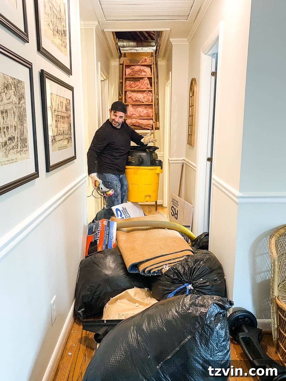 Attic Transformation Master Seasonal Storage 3 Attic storage clean out