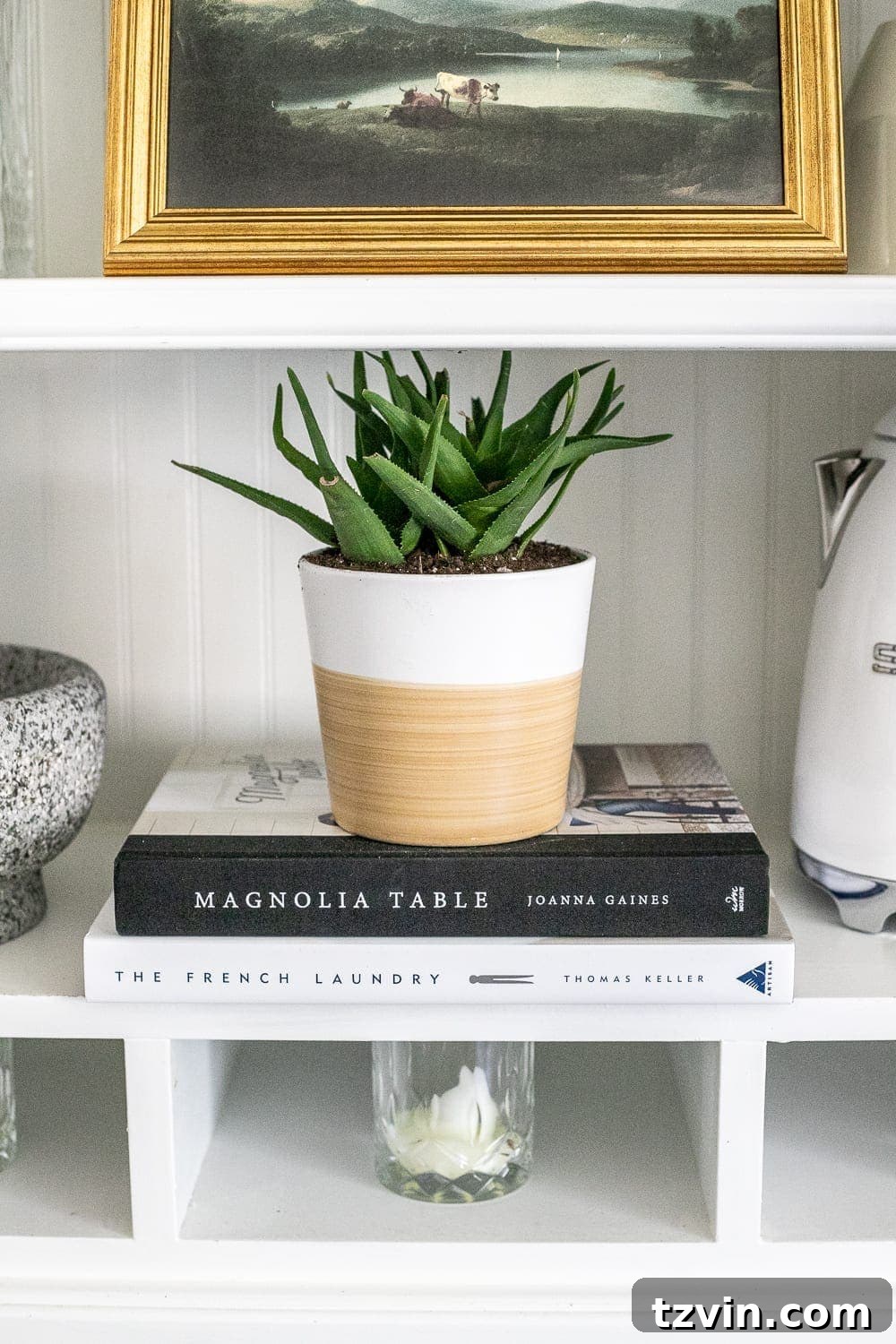 Effortless Shelf Styling 12 Final Touches for Shelf Styling with Greenery