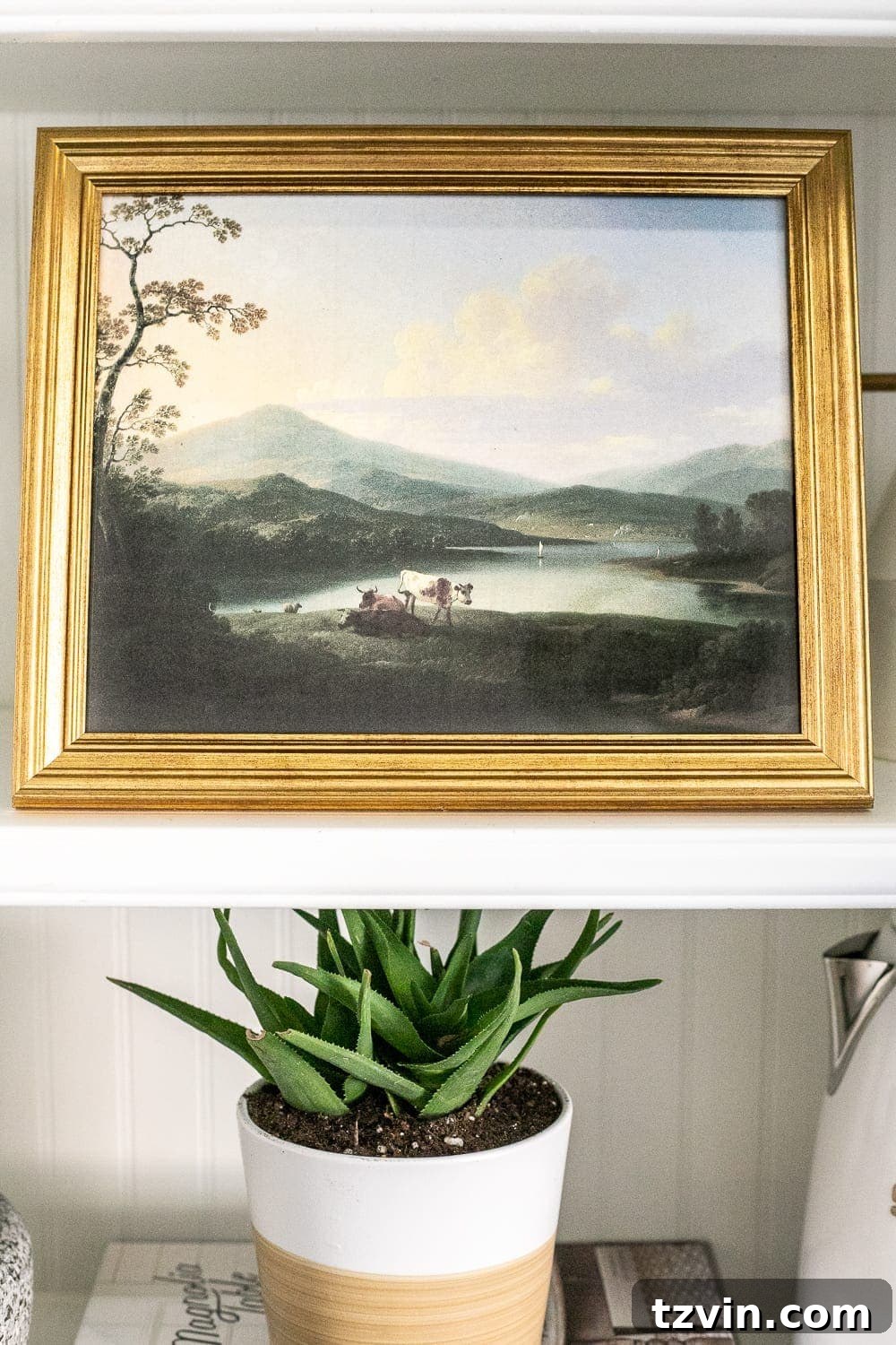 Effortless Shelf Styling 5 Establishing a Shelf Styling Anchor Piece | Decorating Kitchen Shelves