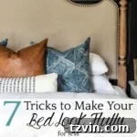 7 Tricks to Make Your Bed Fluffy for Less | Tips and tricks to make your bed fluffy and full like the magazines but for less than luxury bedding without sacrificing comfort.