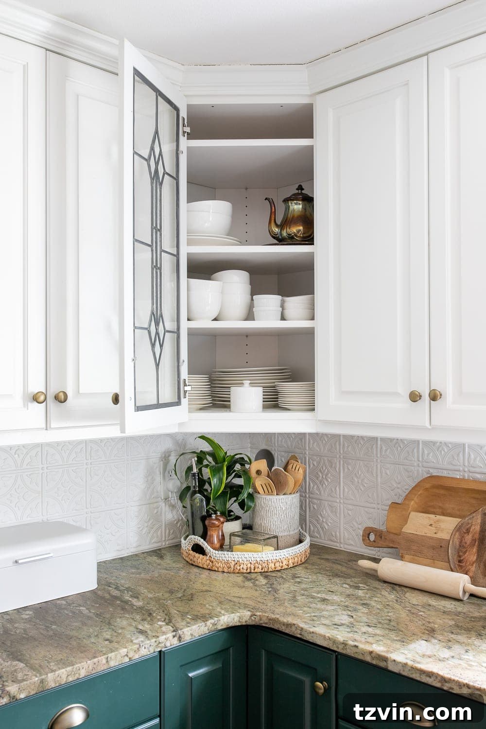 Kitchen Organization Makeover | Dishes Cabinet - Before and After Kitchen Organization