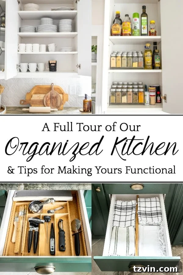Our Full Kitchen Organization Tour | Before and After Kitchen Organization Ideas and Quick Tips for a Functional and Clutter-Free Space.