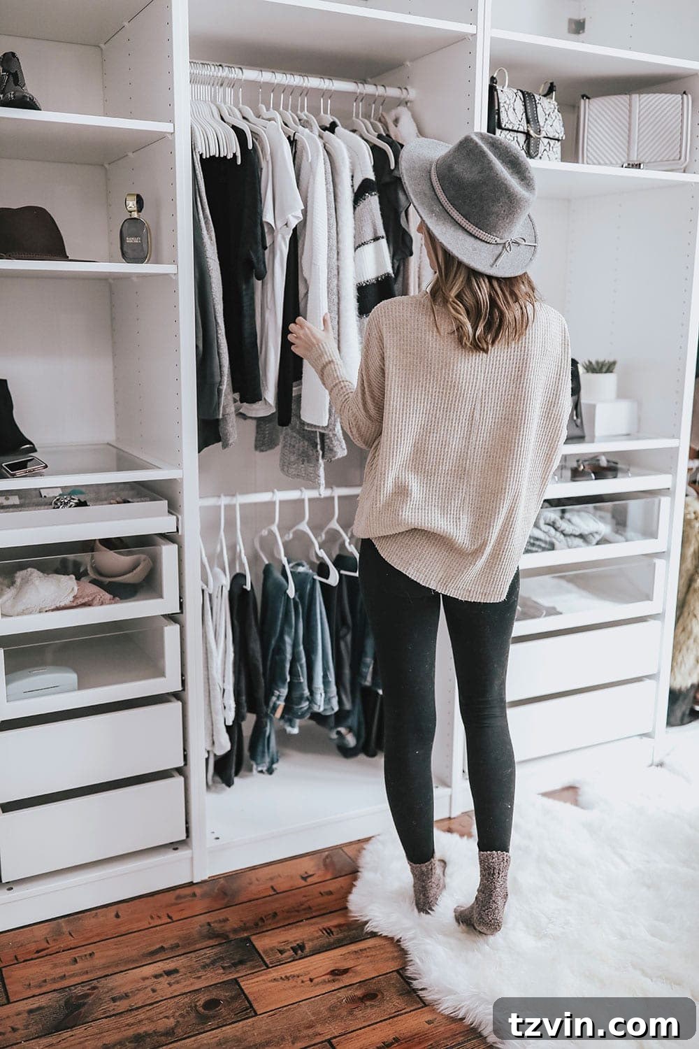 30 Incredible IKEA Pax Closet Transformations 11 Minimalist closet with built in wardrobes