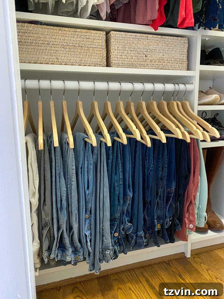 My Tiny IKEA Closet Transformation! 16 Lauren's Closet Organized Clothes