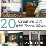 Craft Your Style: DIY Wall Decor Projects to Personalize Your Home 21 28 Creative DIY Wall Decor Ideas | A round-up of 28 of the best DIY wall decor ideas plus tutorials and tips to pull off the look easily and get the designer look for less.