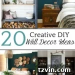 Craft Your Style: DIY Wall Decor Projects to Personalize Your Home 22 28 Creative DIY Wall Decor Ideas | A round-up of 28 of the best DIY wall decor ideas plus tutorials and tips to pull off the look easily and get the designer look for less.