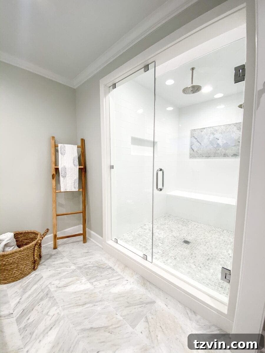 Coastal Elegance Sea Island Home Showcase 12 Sea Island Coastal House Tour | spacious and luxurious shower