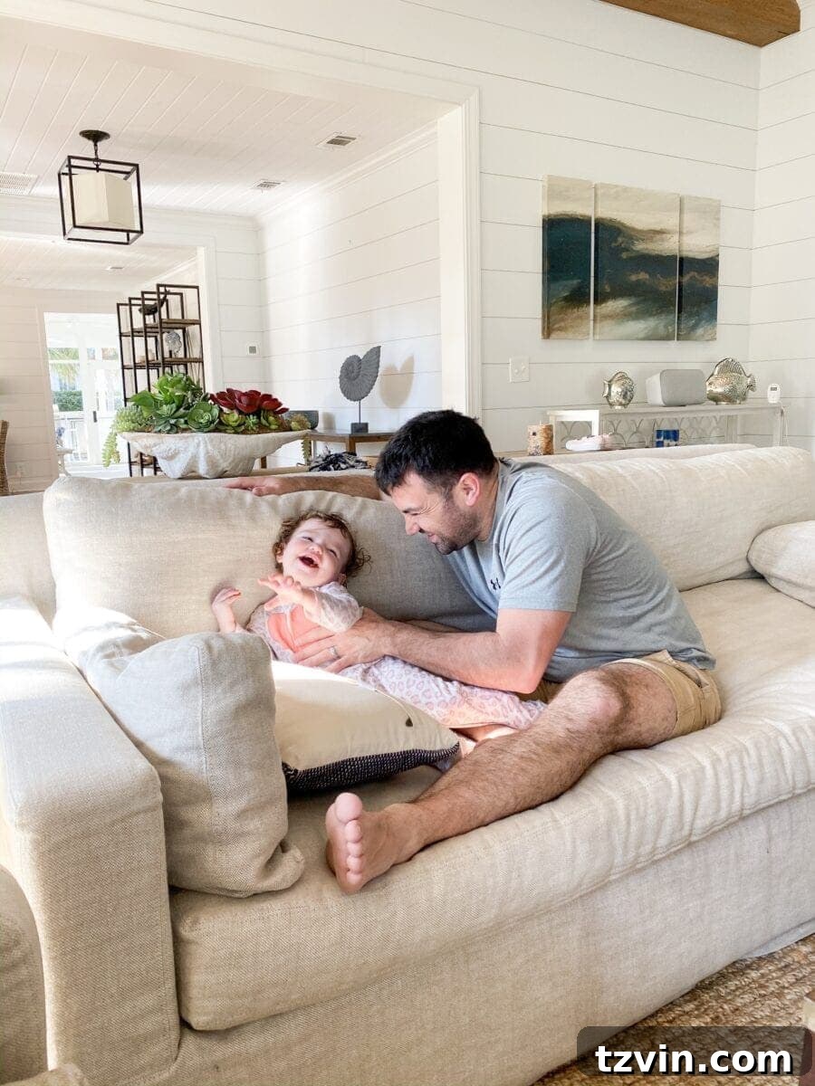 Coastal Elegance Sea Island Home Showcase 13 Sea Island Coastal House Tour | family enjoying the beach
