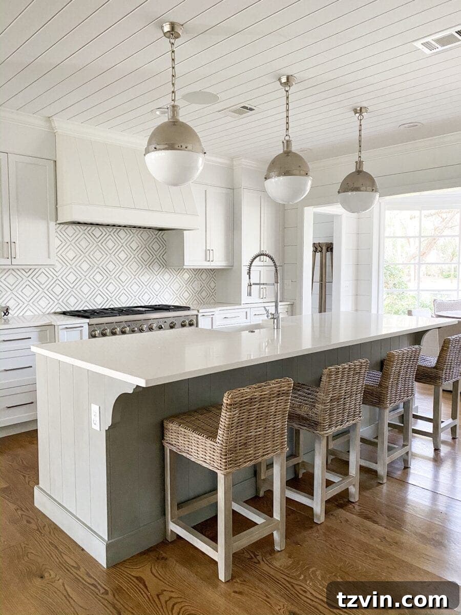Coastal Elegance Sea Island Home Showcase 8 Sea Island Coastal House Tour | stunning coastal kitchen design