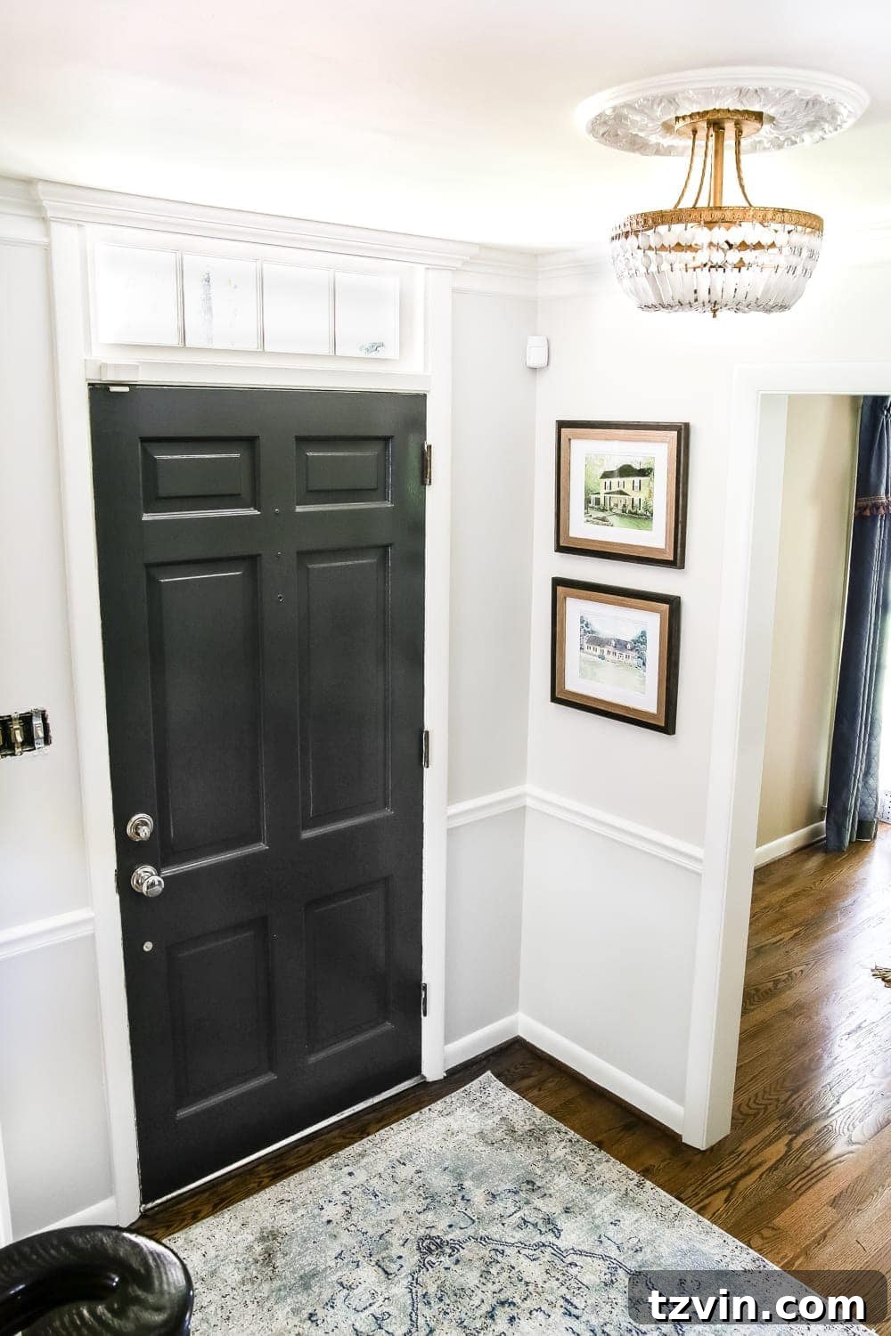 Your Home Transformed: Easy Photo to Painted Portrait Art 3 Two framed house portraits depicting a childhood home in a classic art style, displayed on a wall.