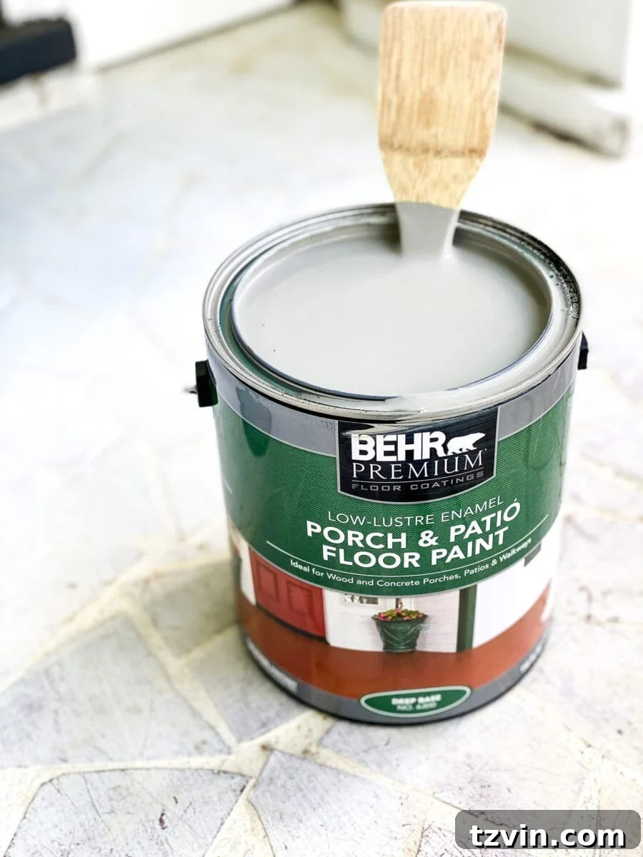 Applying Durable Behr Porch and Patio Floor Paint