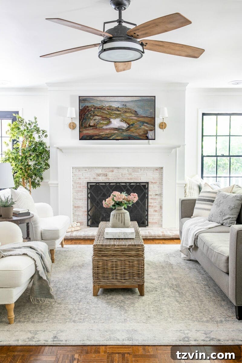 Displaying Art on Any Smart TV with Free Images 6 TV art on a regular smart TV in a living room