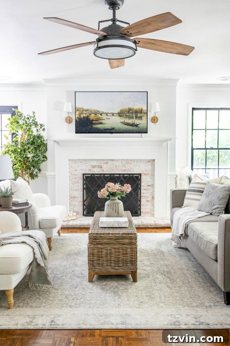Displaying Art on Any Smart TV with Free Images 7 TV art on a regular smart TV in a living room