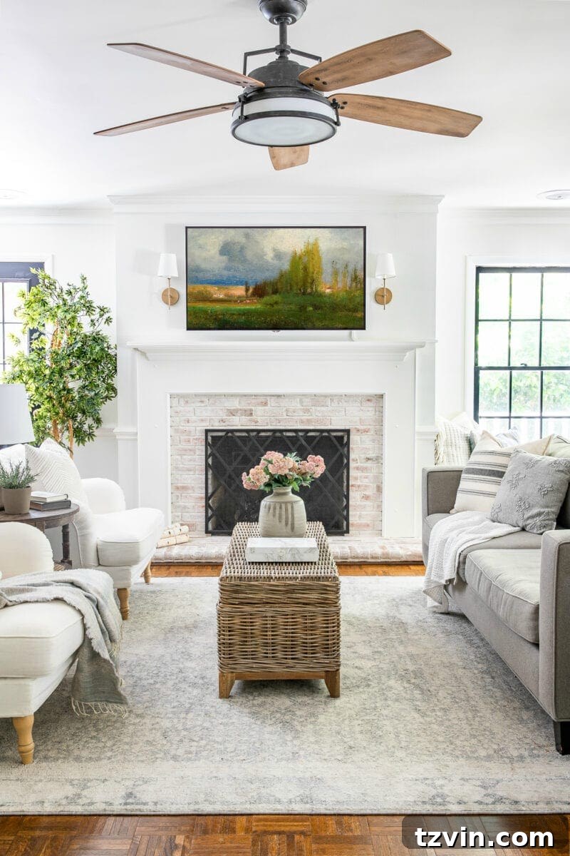 Displaying Art on Any Smart TV with Free Images 8 TV art on a regular smart TV in a living room