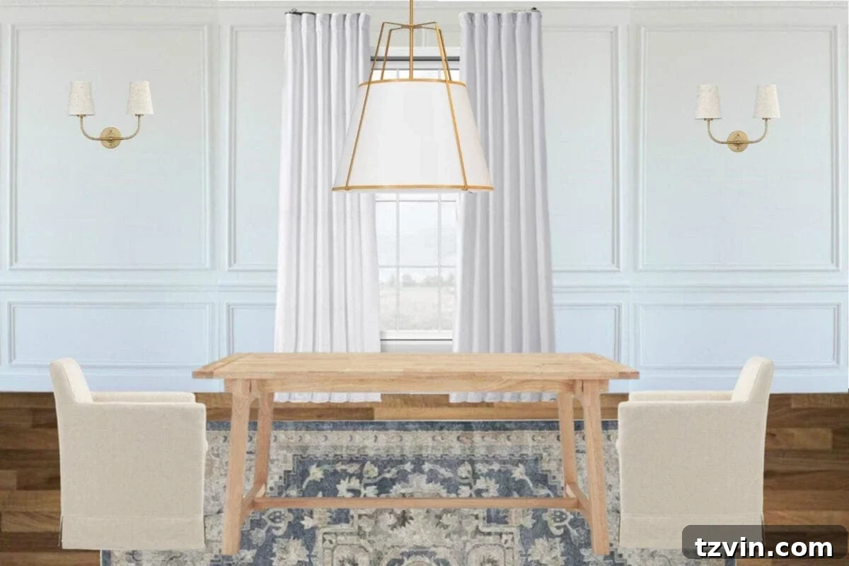 Crafting Our Dream Home Office 8 Home office design plan with molding and sconces