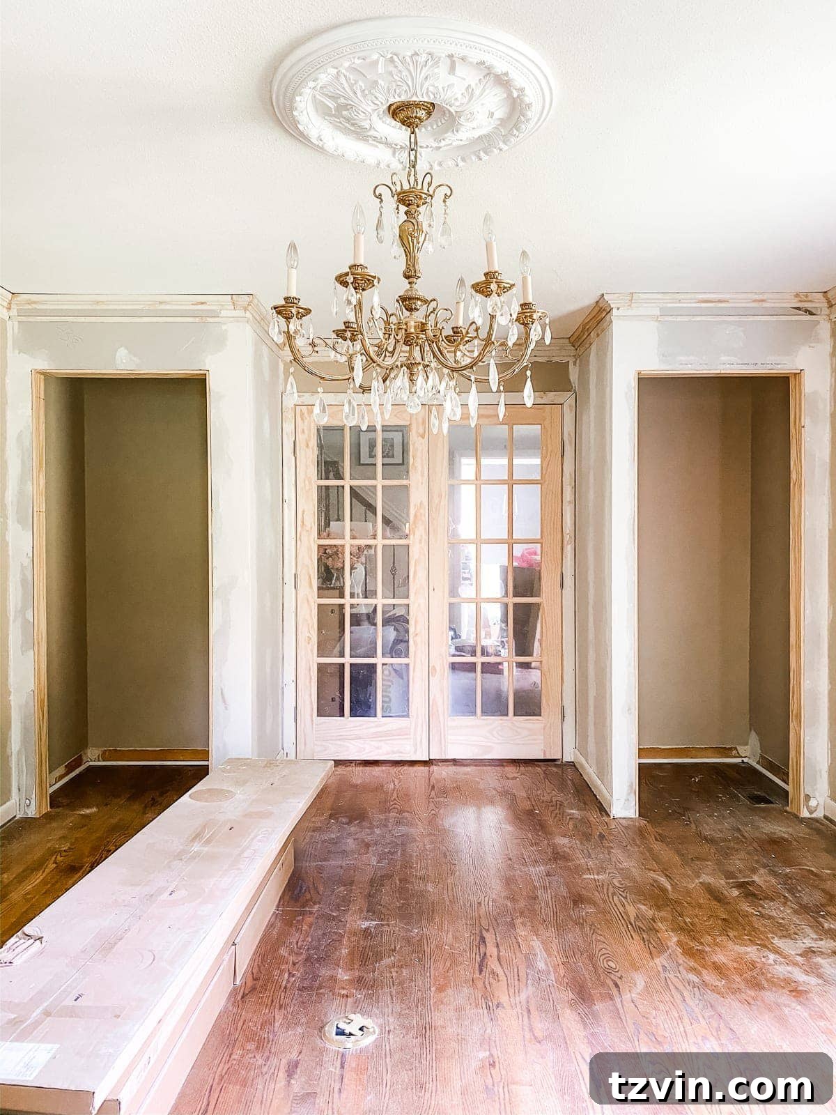 Transform Your Workspace: DIY Closet Building Guide 11 How to Build a DIY Closet | The closet interior after drywall, ready for finishing