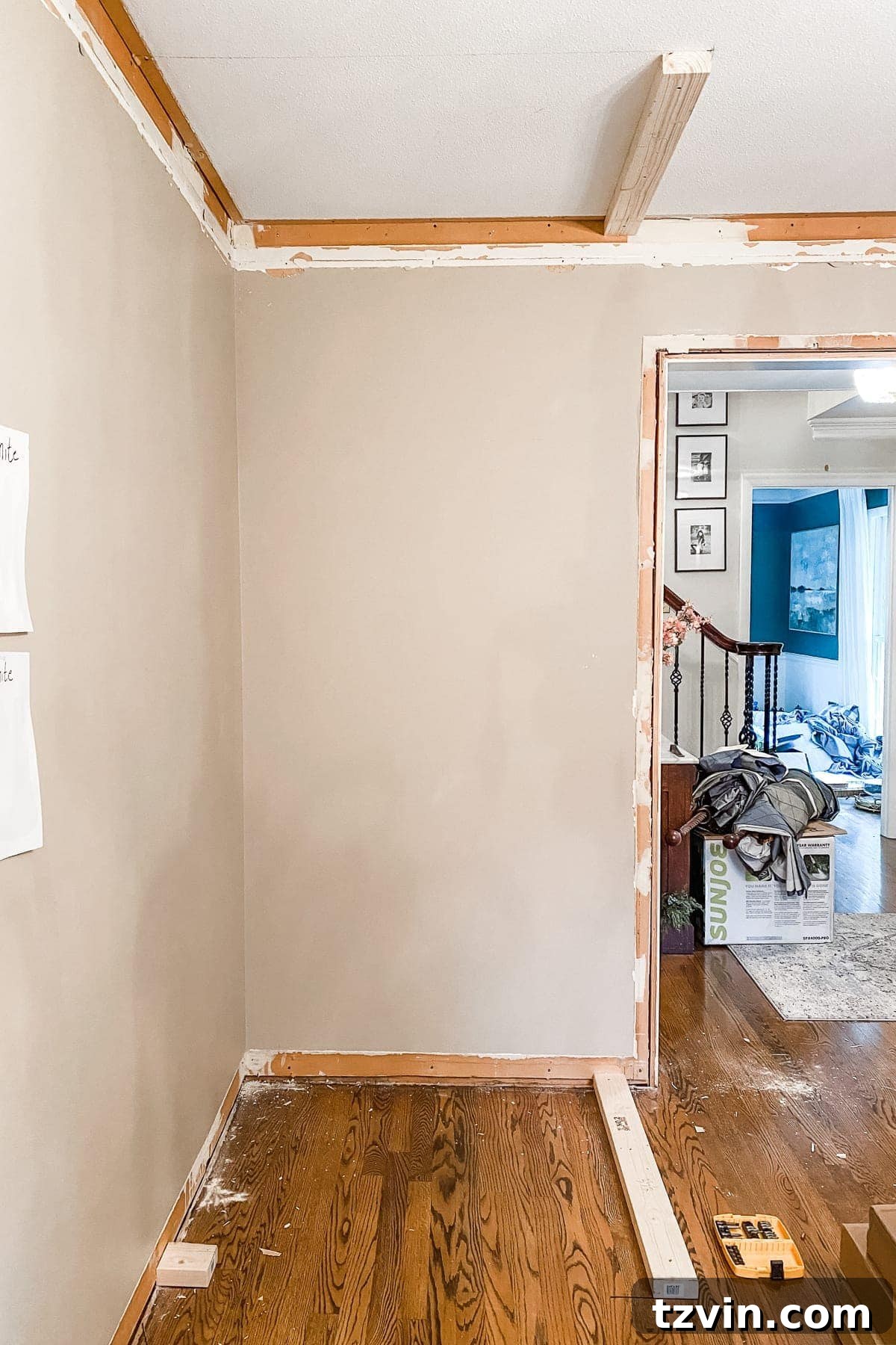 Transform Your Workspace: DIY Closet Building Guide 4 How to Build a Closet | Marking the bottom plate for the new closet wall