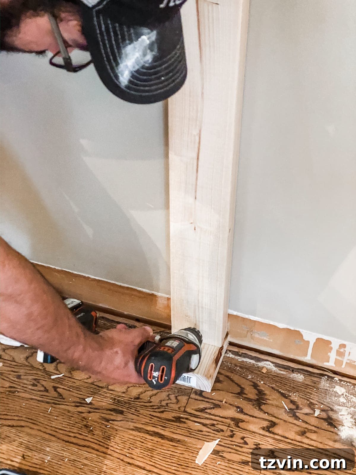 Transform Your Workspace: DIY Closet Building Guide 6 How to Build a Closet | Framing the vertical studs for the closet wall