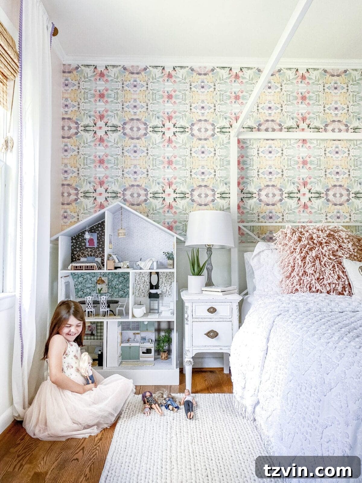 Thrifted Dollhouse Glow Up 16 Barbie dollhouse makeover