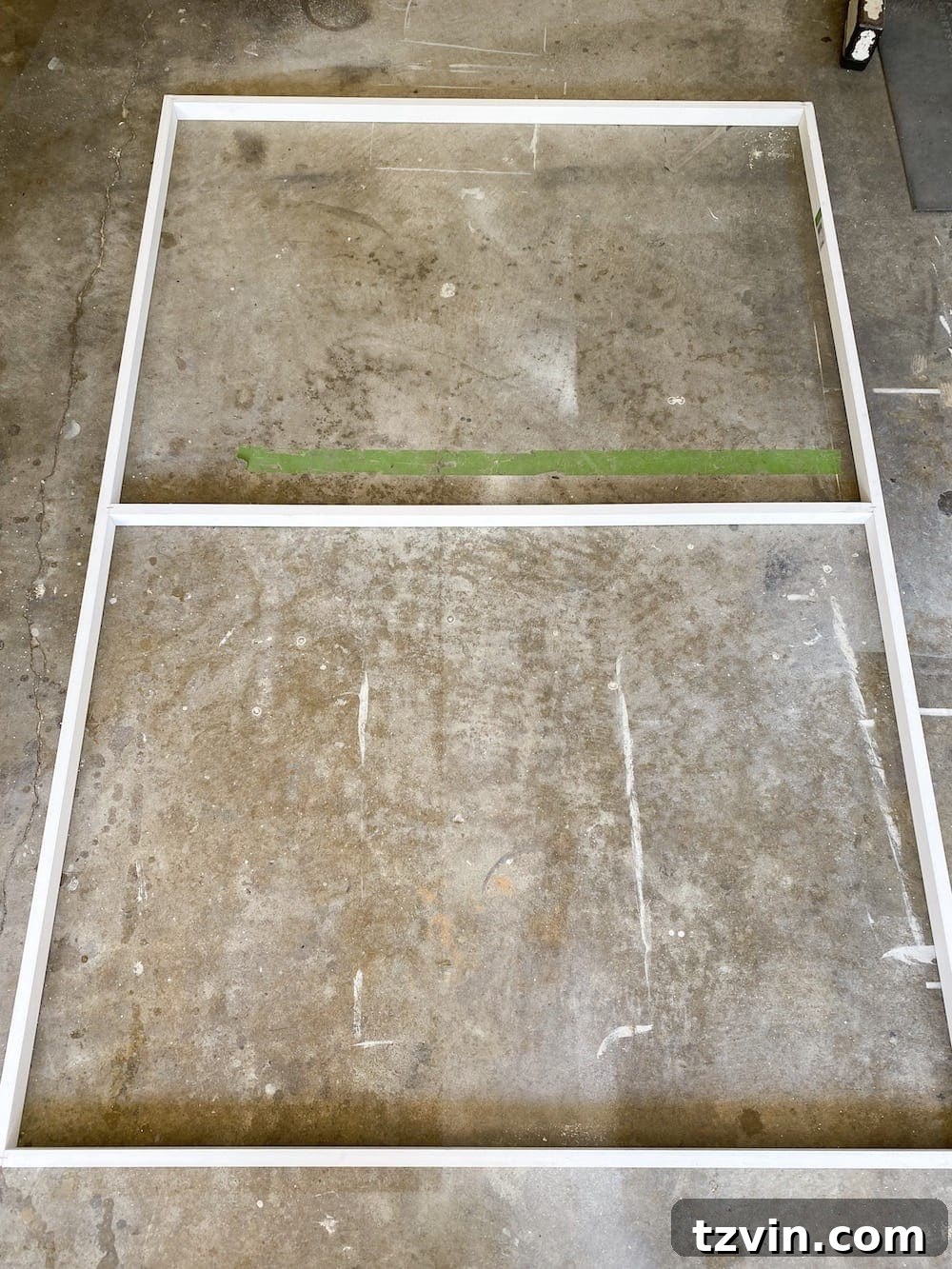DIY Statement Piece: Oversized Wall Art from a Shower Curtain 5 Cutting 1x2 boards for large art frame