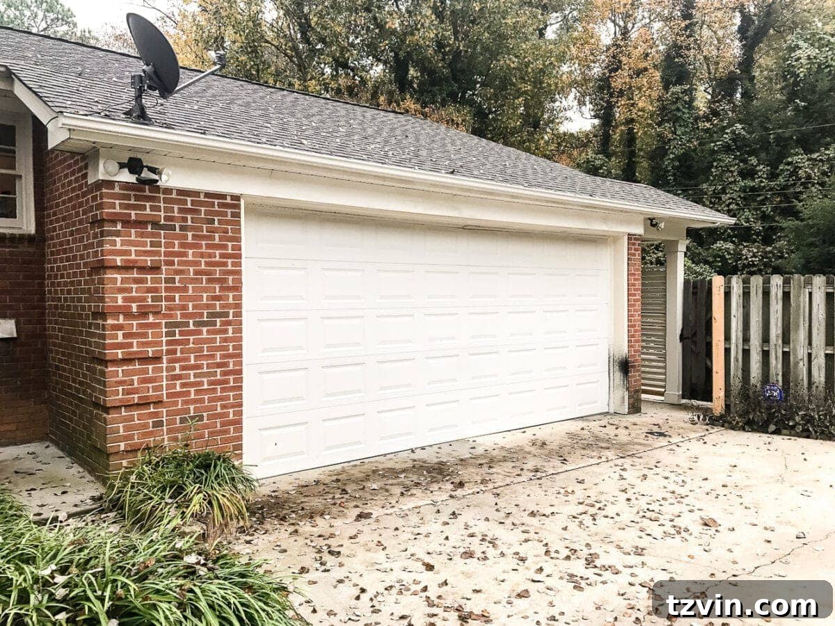 Before and after comparison of limewashed brick exterior, showing a significant brightening.