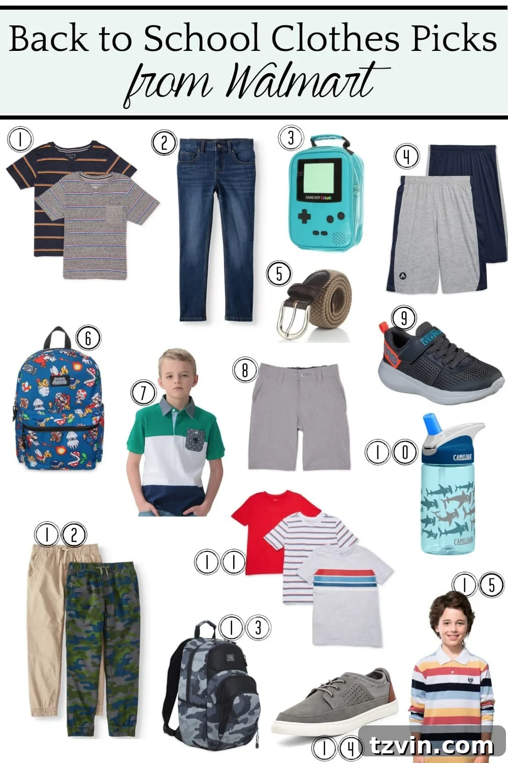 Curated Back to School Clothes Picks for Boys from Walmart