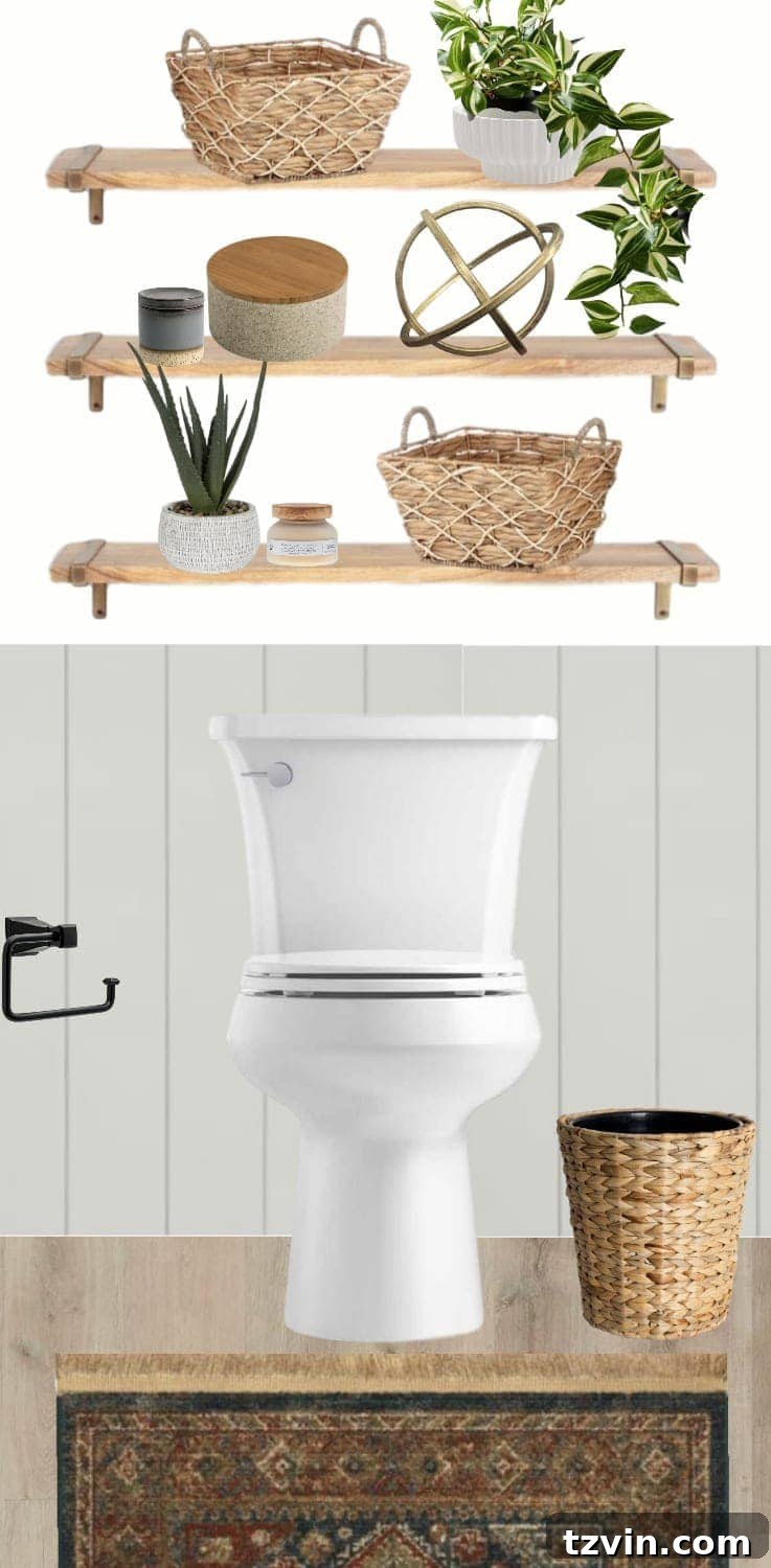 California Casual Bathroom Accessories and Styling