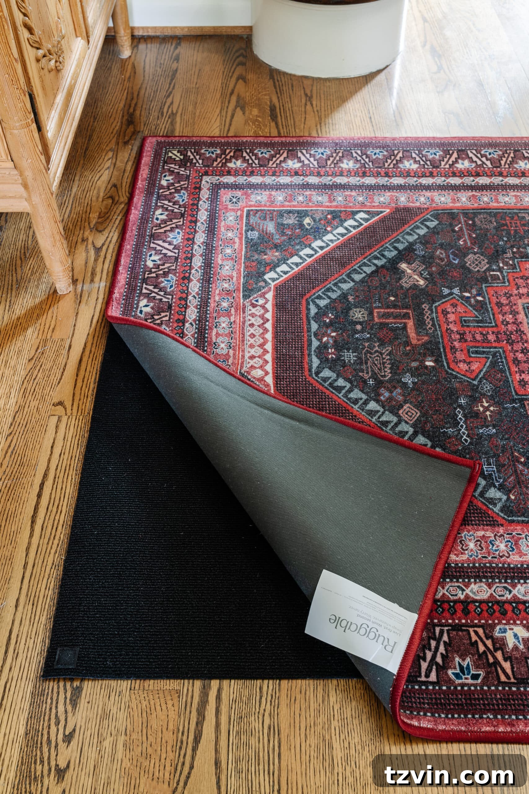 Ruggable: The Unfiltered Truth 3 new design reinforced rug pad corner to prevent curling on ruggable rug