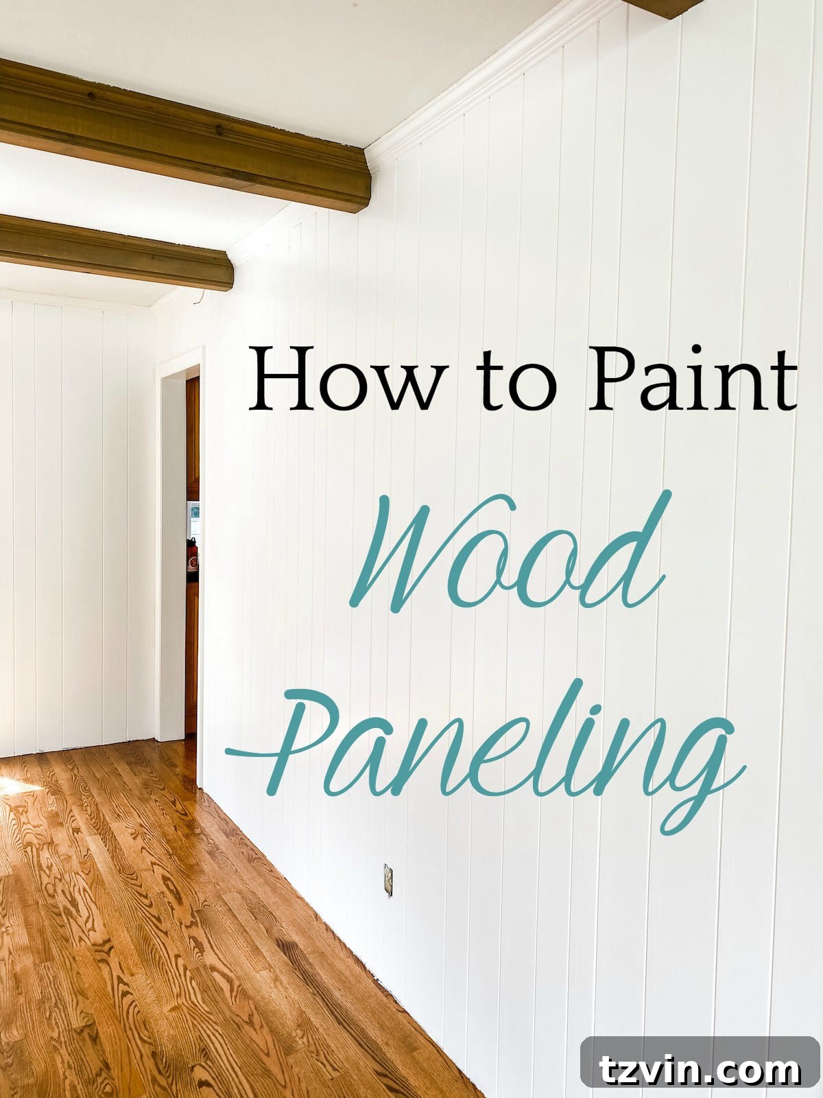 Duvar Panellerini Baştan Yarat: McNay Projesi Güncellemesi 12 How to Paint Wood Paneling: A complete step-by-step tutorial for how to paint wood paneling on walls with full supply list for a simple paint update that lasts.