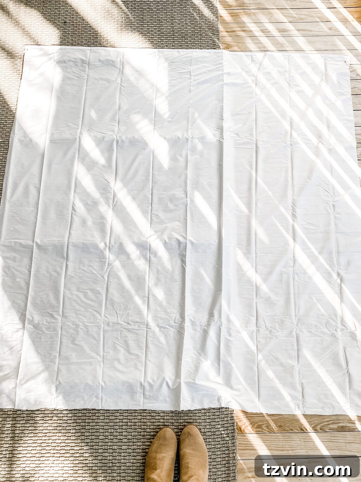 Fall Porch Magic: DIY Outdoor Movie Nights and Smores Bar 11 How to make an outdoor movie screen, marking dimensions
