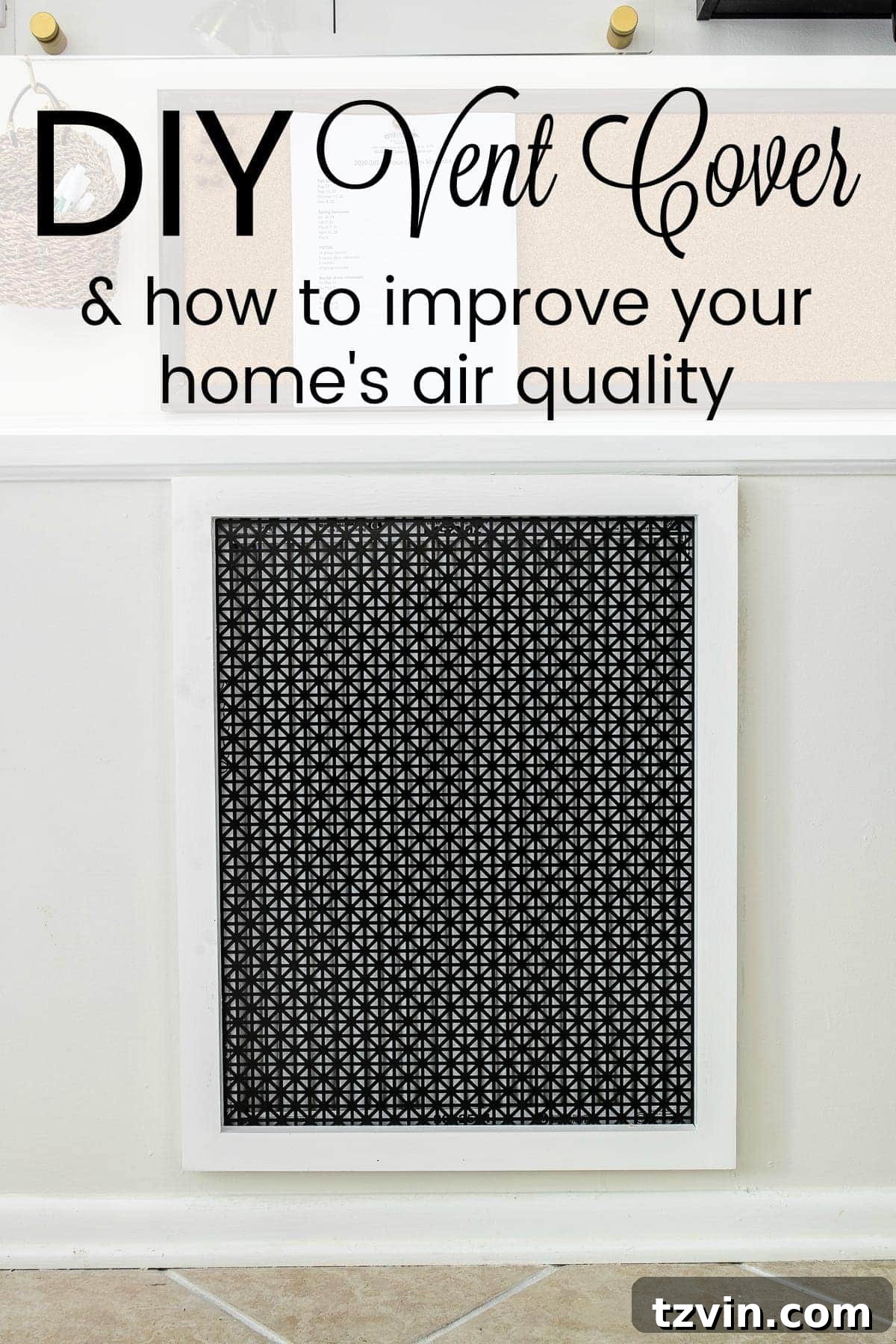 Budget Friendly DIY Air Return Cover 13 DIY Air Return Vent Cover and How to Improve Your Home's Air Quality