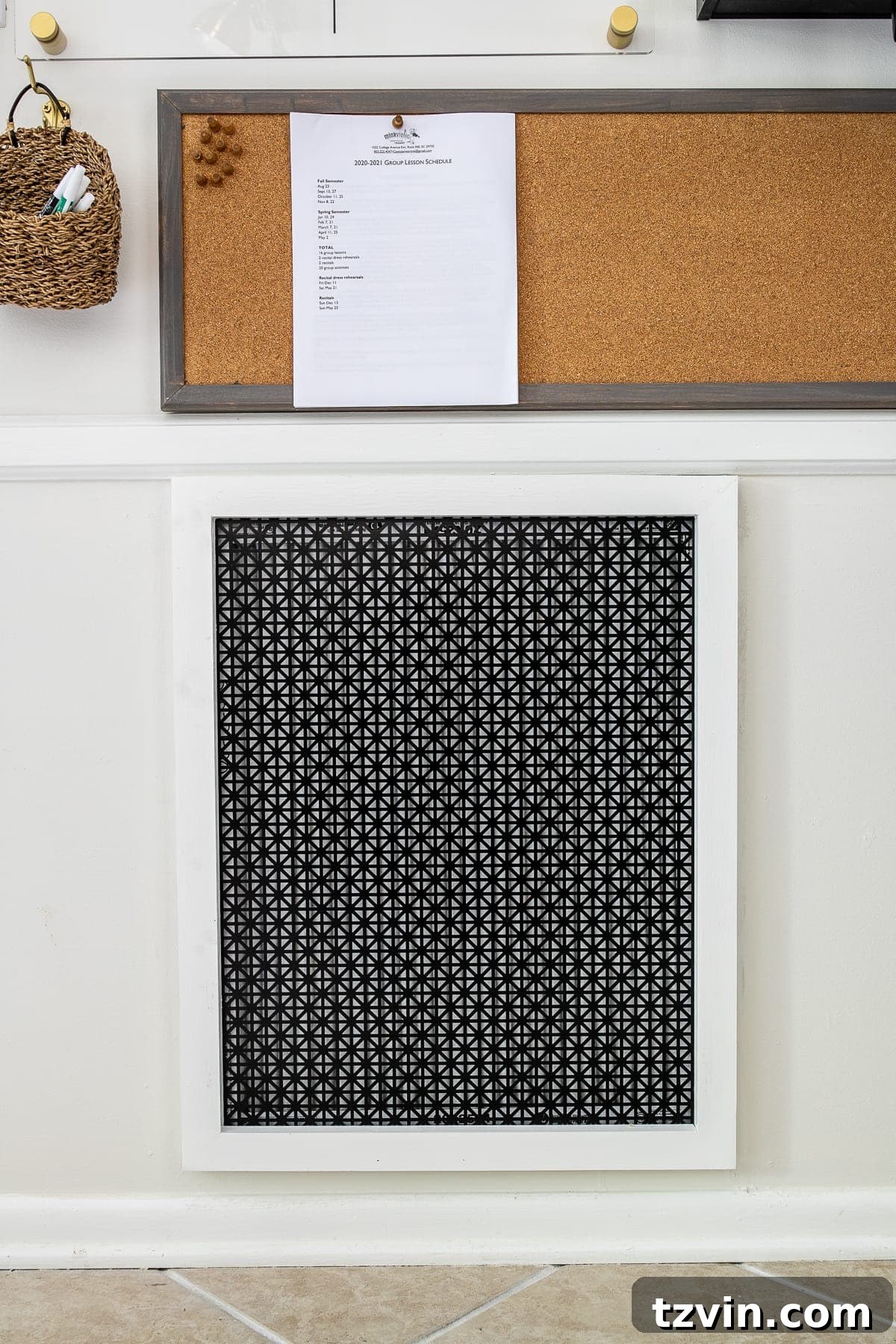 Budget Friendly DIY Air Return Cover 8 DIY air return vent cover